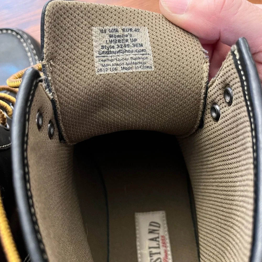 Eastland Lumber Up Boots Navy Size 10 - Picture 6 of 6